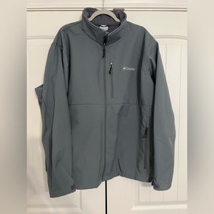 Men’s Columbia Ascender Softshell Jacket, Grey, 3XL, EUC